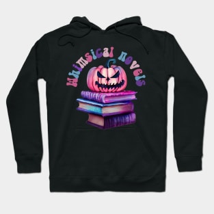 Whimsical novels pastel halloween books, pumpkin. Pastelloween. Hoodie